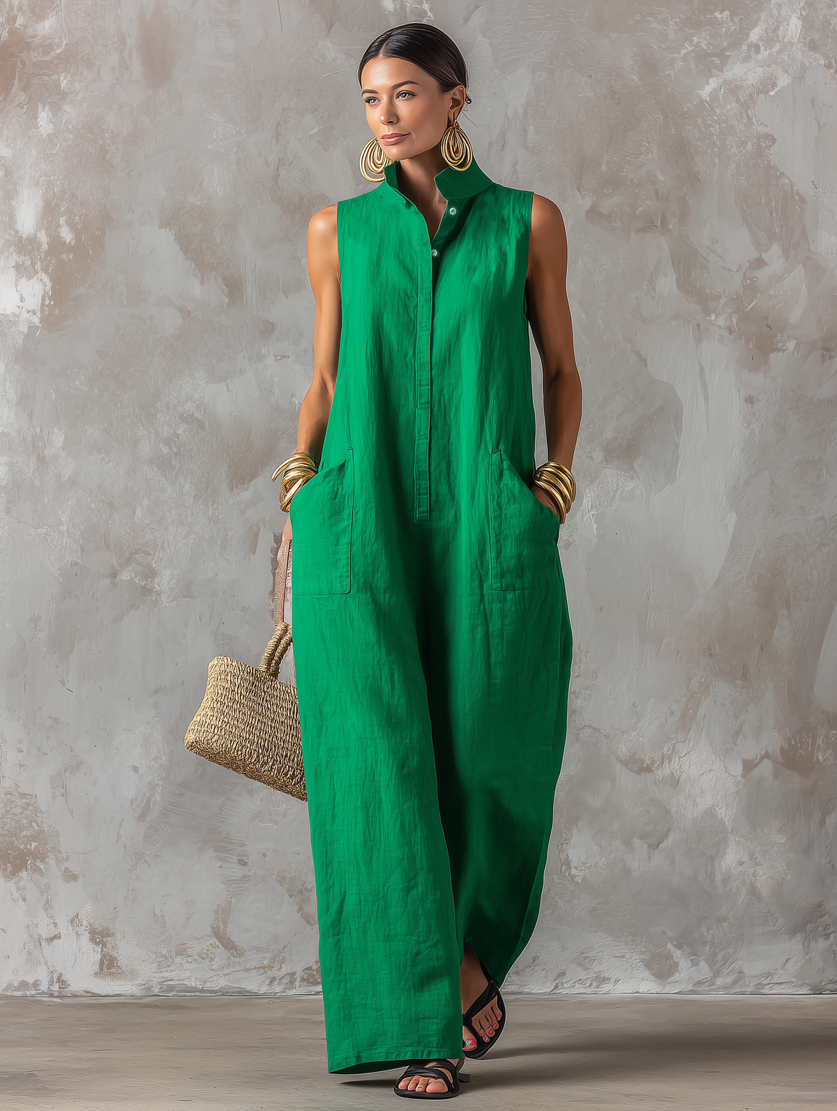 Tuta Intera Jerline™ | Eleganza Minimalista e Stile Fluido