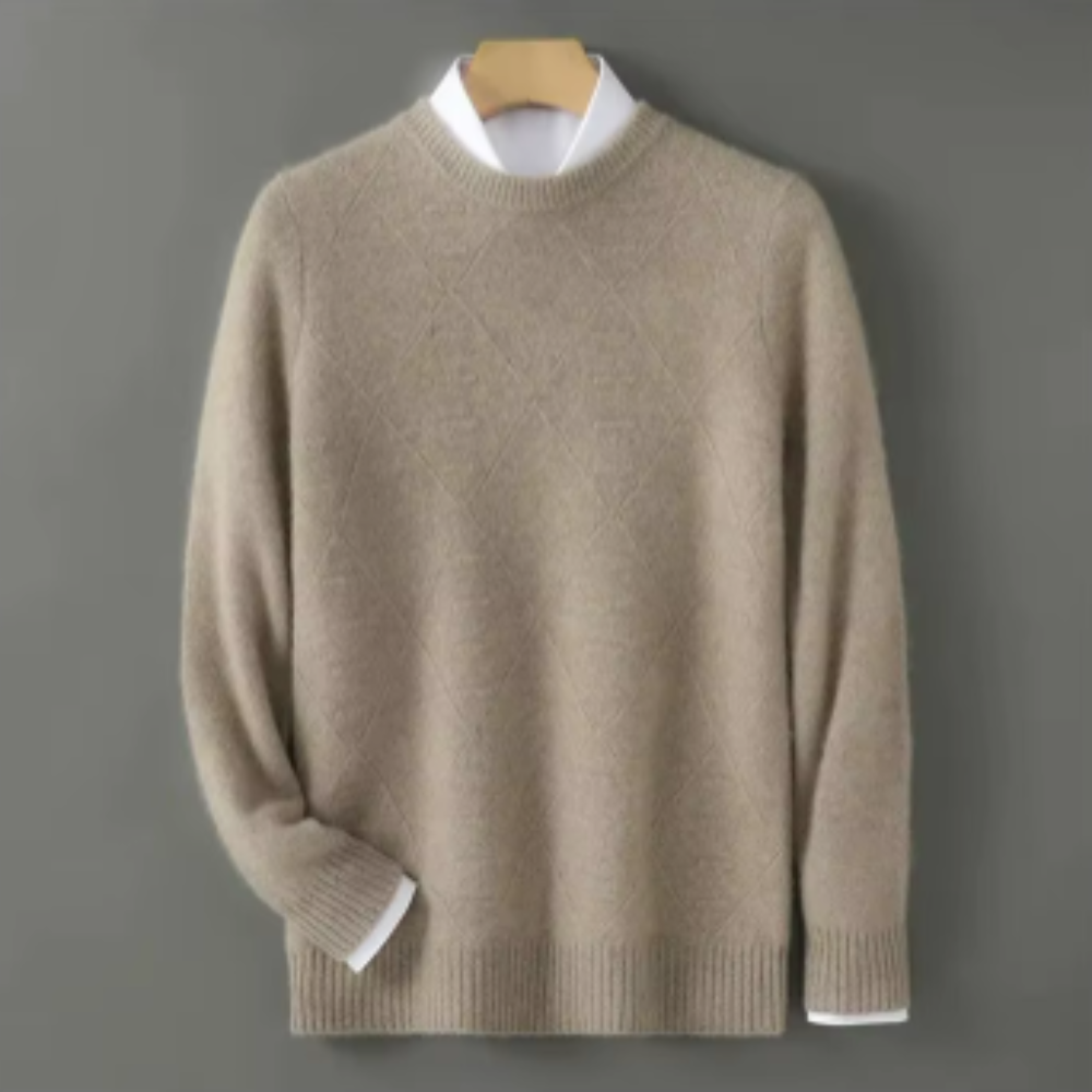 Maglione da uomo in puro cachemire dal taglio elegante