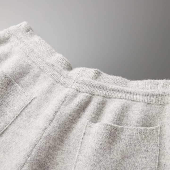 Pantalón De Hombre 100% Cachemira Corte Entallado