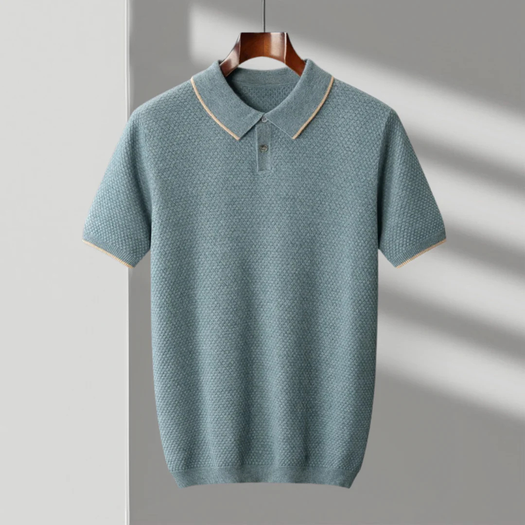 Polo da uomo 100% cashmere premium