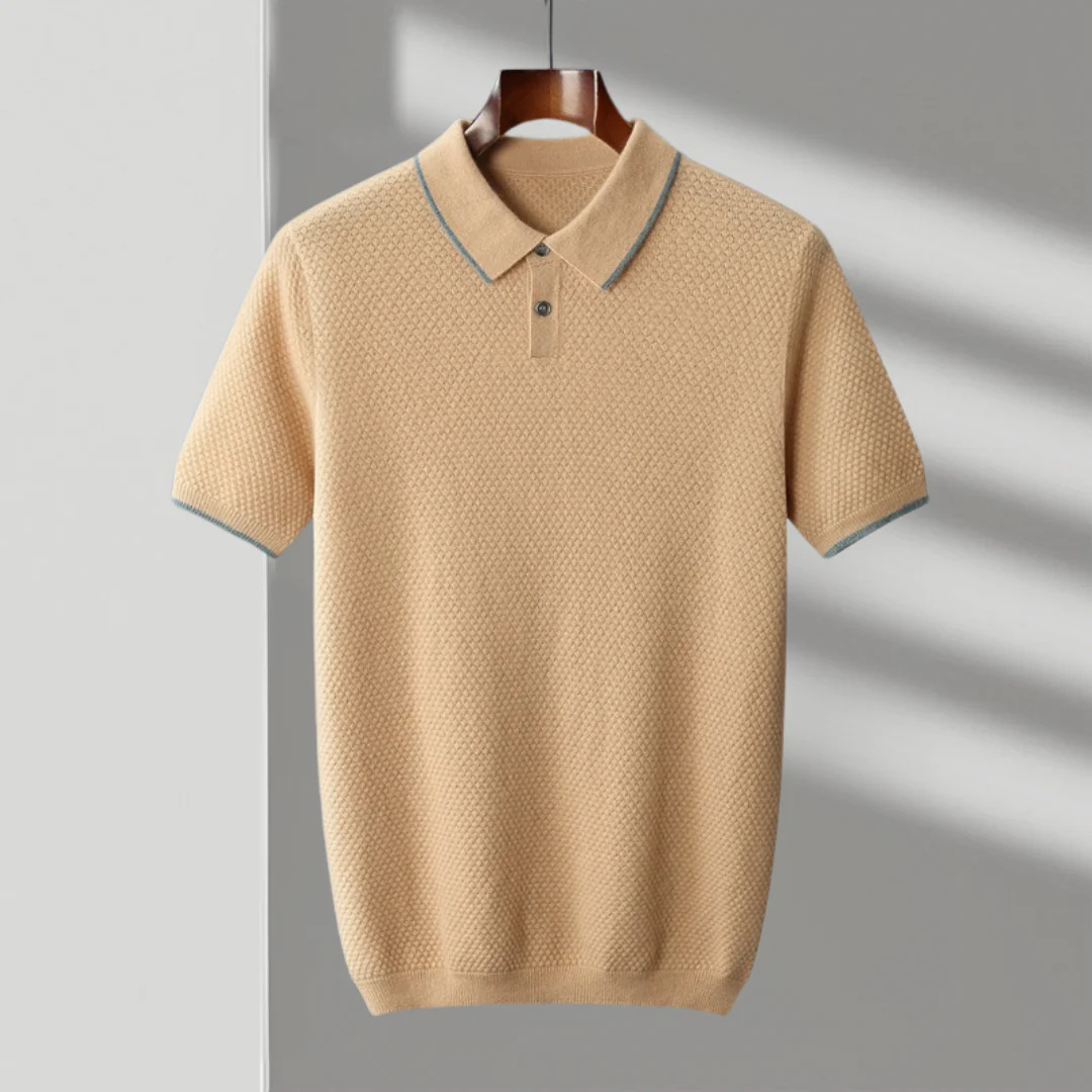 Polo da uomo 100% cashmere premium