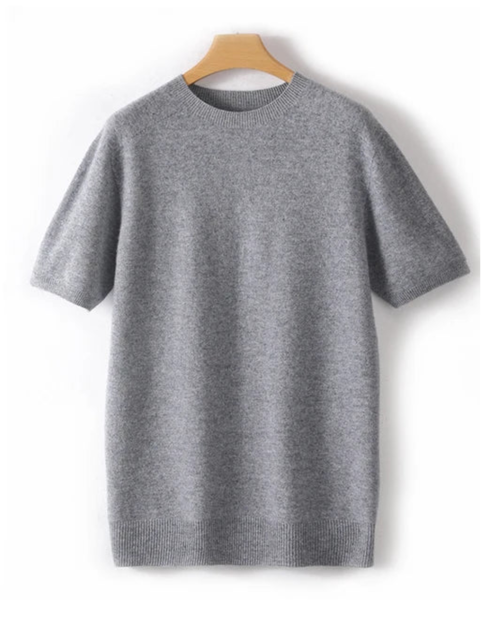 Camiseta De Lana Merina Hombre Ajuste Entallado