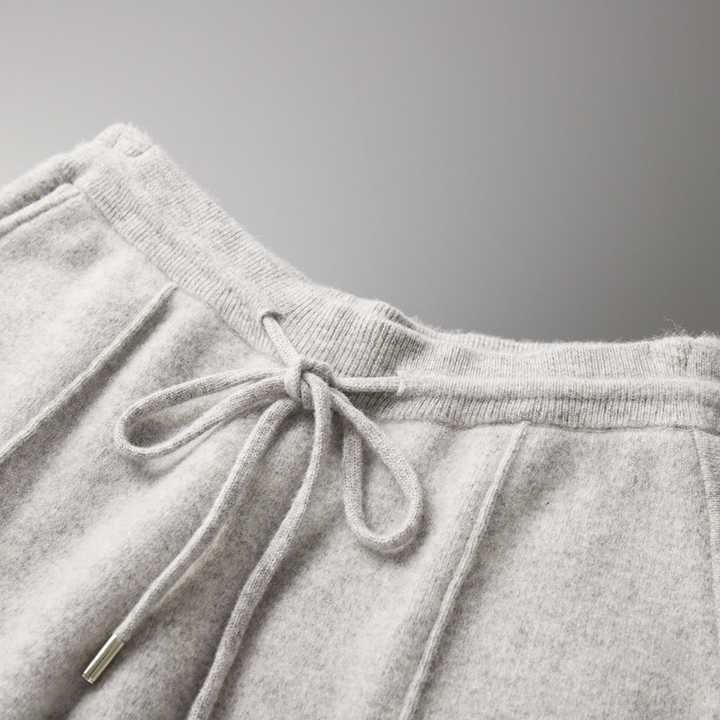 Pantalón De Hombre 100% Cachemira Corte Entallado