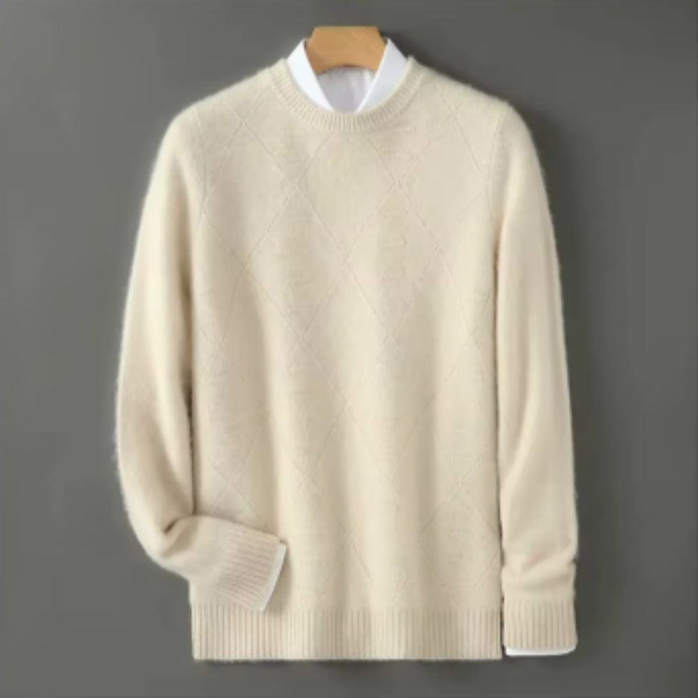 Maglione da uomo in puro cachemire dal taglio elegante