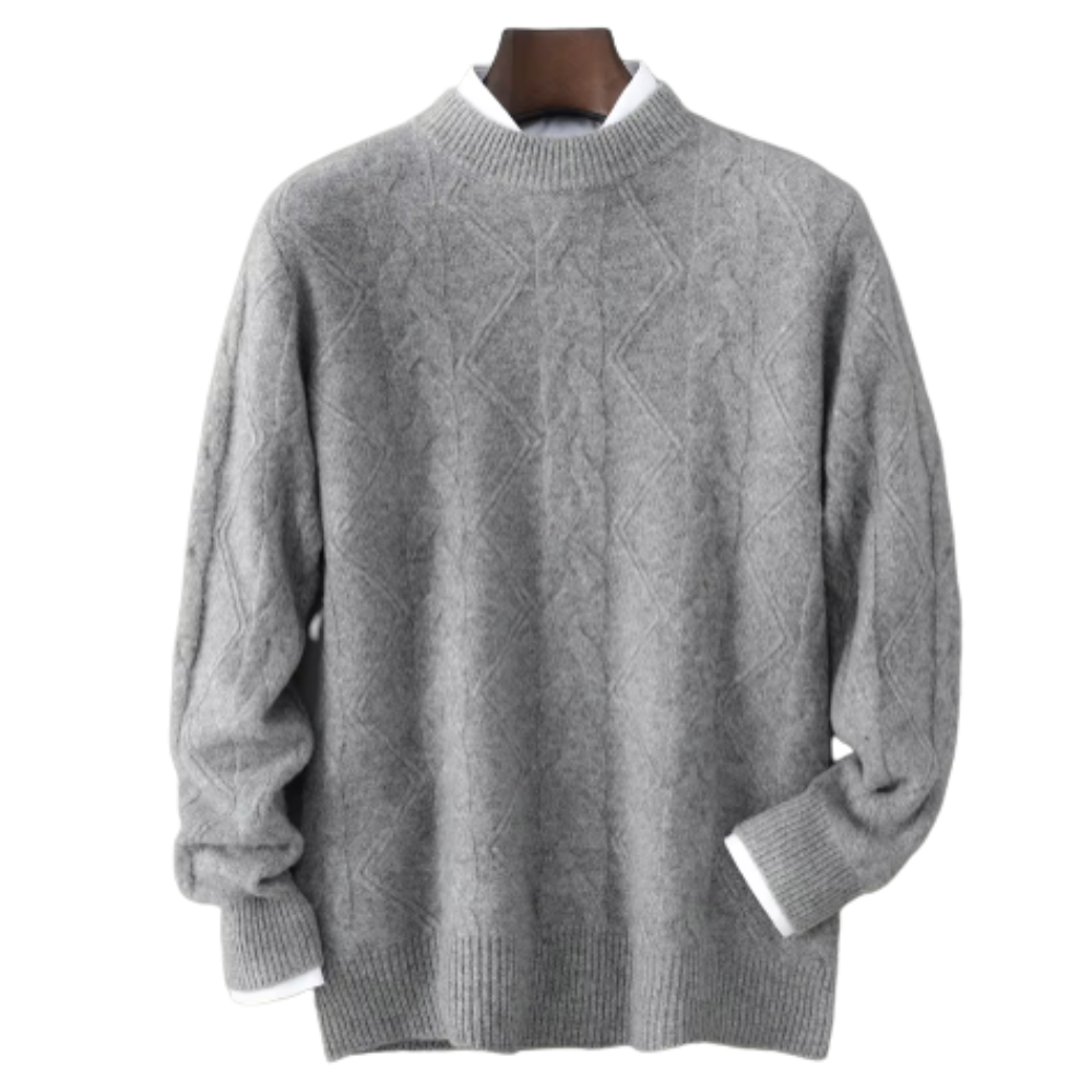Maglione da uomo 100% cashmere, taglio classico