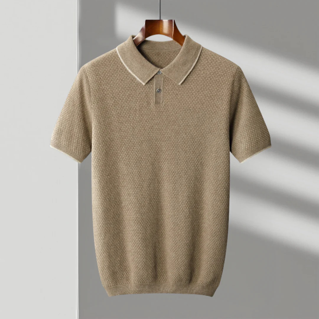 Polo da uomo 100% cashmere premium