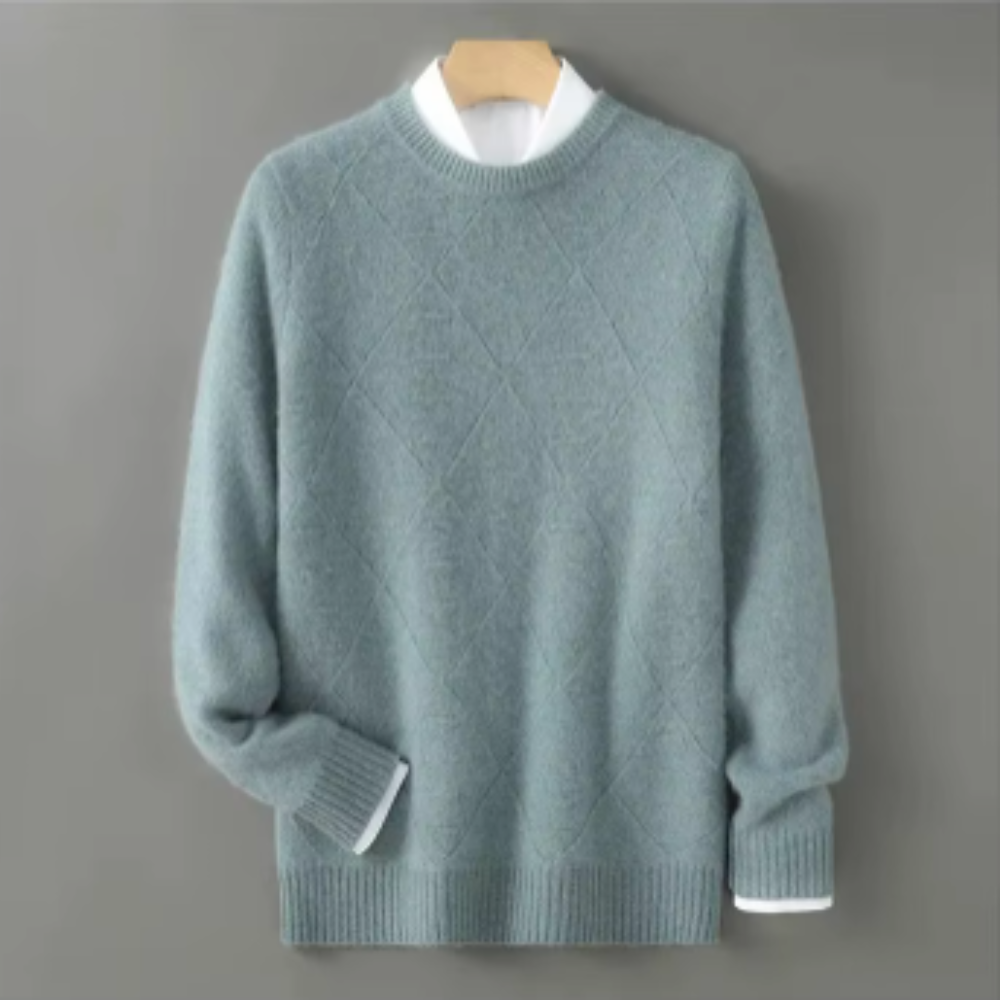 Maglione da uomo in puro cachemire dal taglio elegante