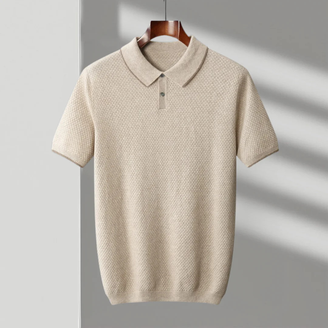 Polo da uomo 100% cashmere premium
