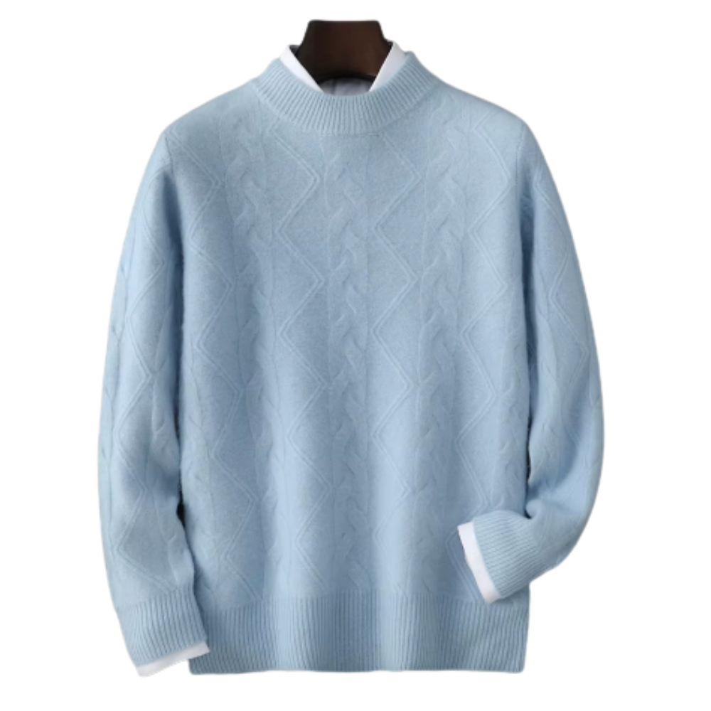 Maglione da uomo 100% cashmere, taglio classico