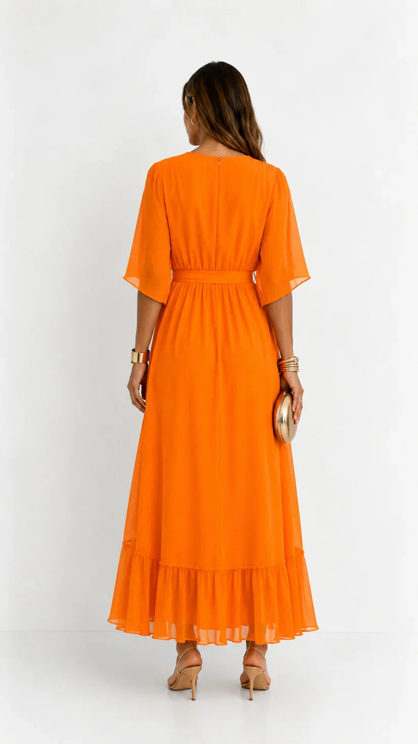 LÉA | Abito Maxi in Chiffon