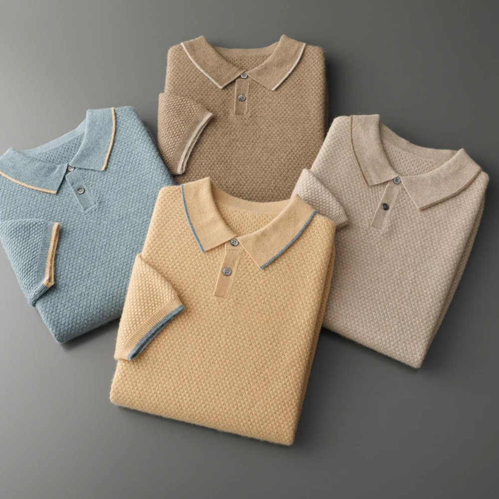 Polo de Cachemira para Hombre 100% Premium