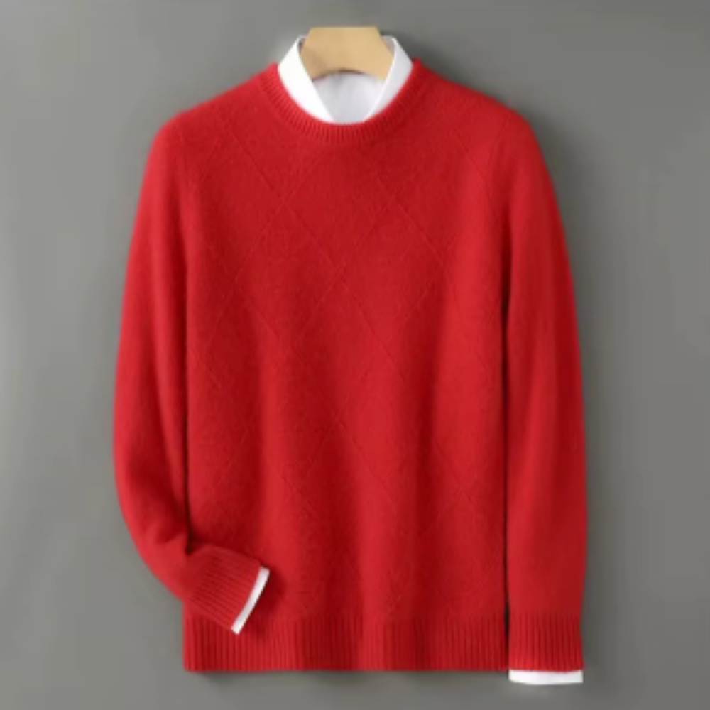 Maglione da uomo in puro cachemire dal taglio elegante