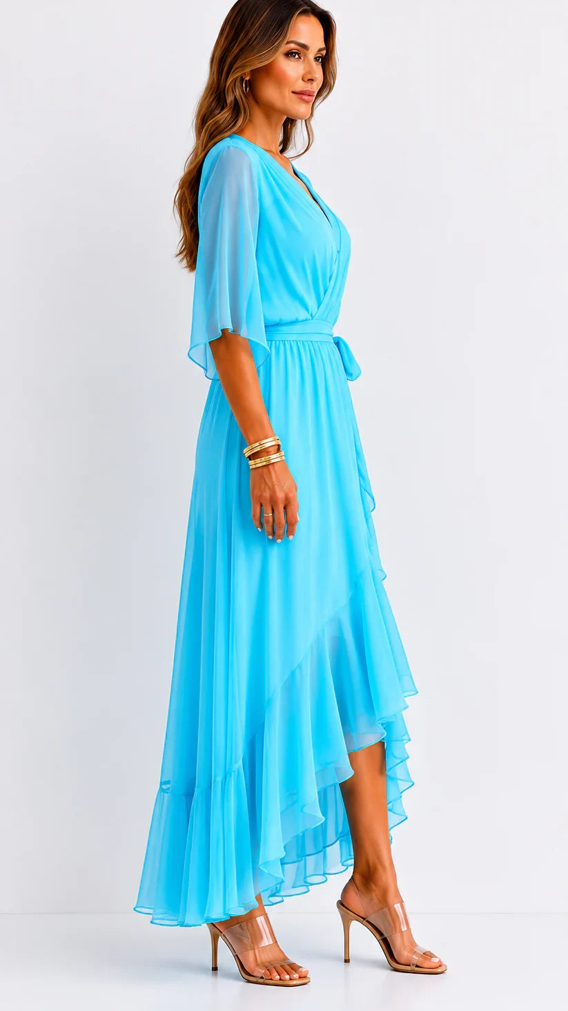 LÉA | Abito Maxi in Chiffon