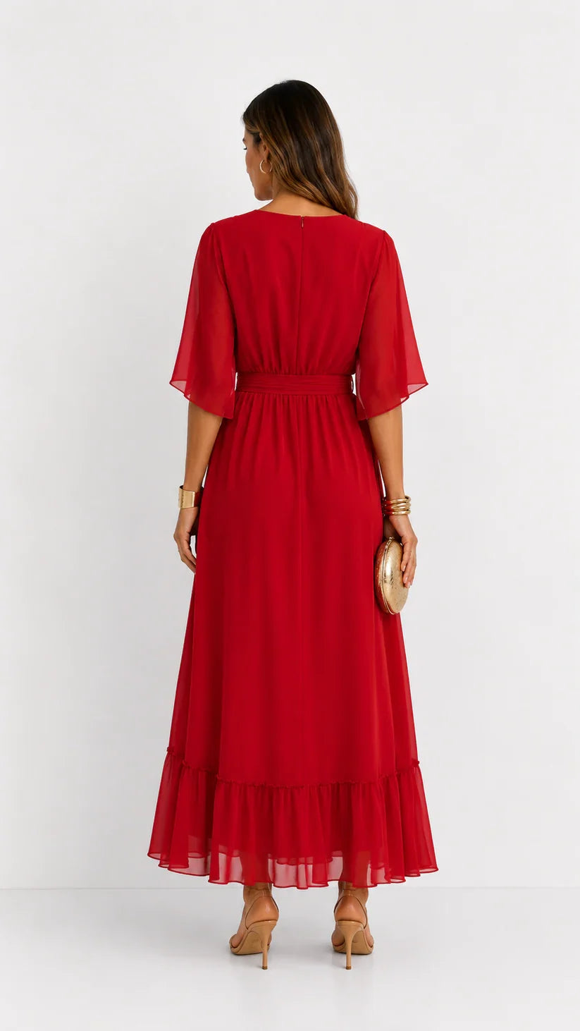 LÉA | Abito Maxi in Chiffon