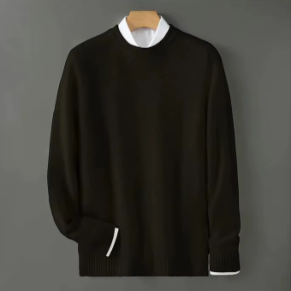 Maglione da uomo in puro cachemire dal taglio elegante