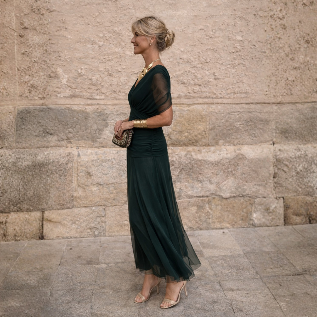 Eliza | Abito verde elegante