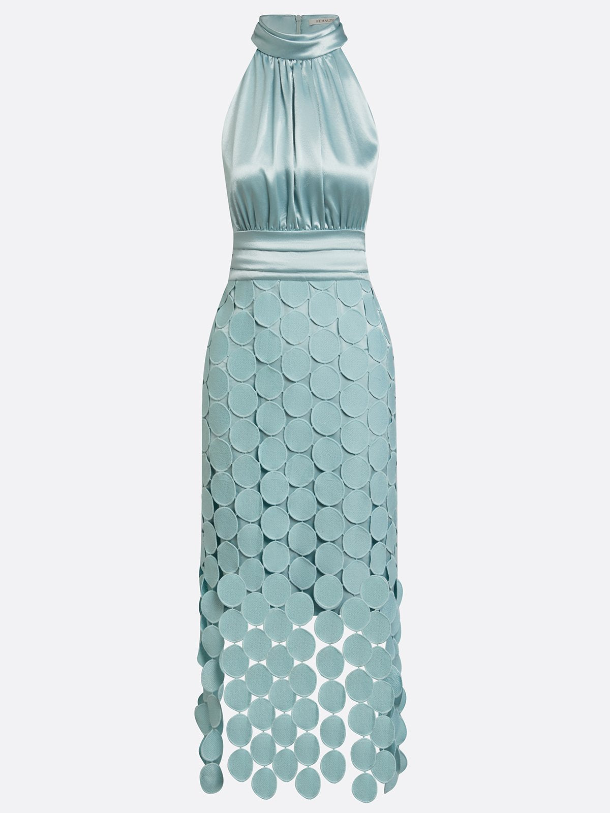 IRENE | ABITO MIDI RAFFINATO CON TOP EN RASO