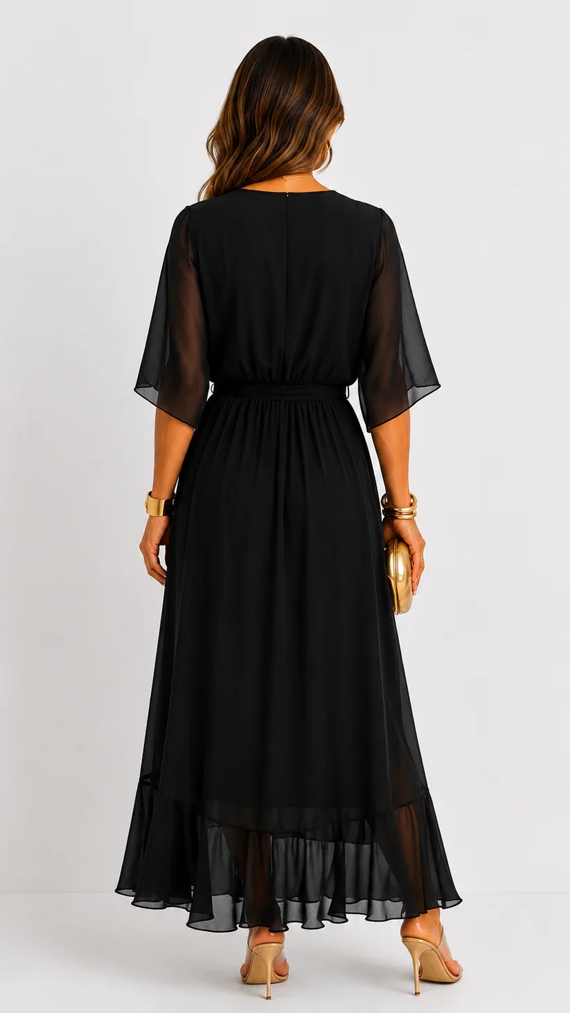 LÉA | Abito Maxi in Chiffon