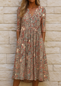OLIVIA | ABITO ELEGANTE CON SCOLLO A V