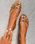 Camille™ | Sandales Dorées, Élégance Estivale