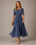 Rosa – Il Vestito Midi in Pizzo Flattering