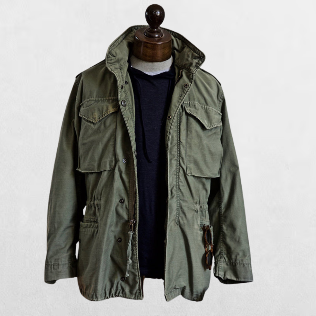 Giacca Militare da Uomo con Stile e Taglio Strutturato