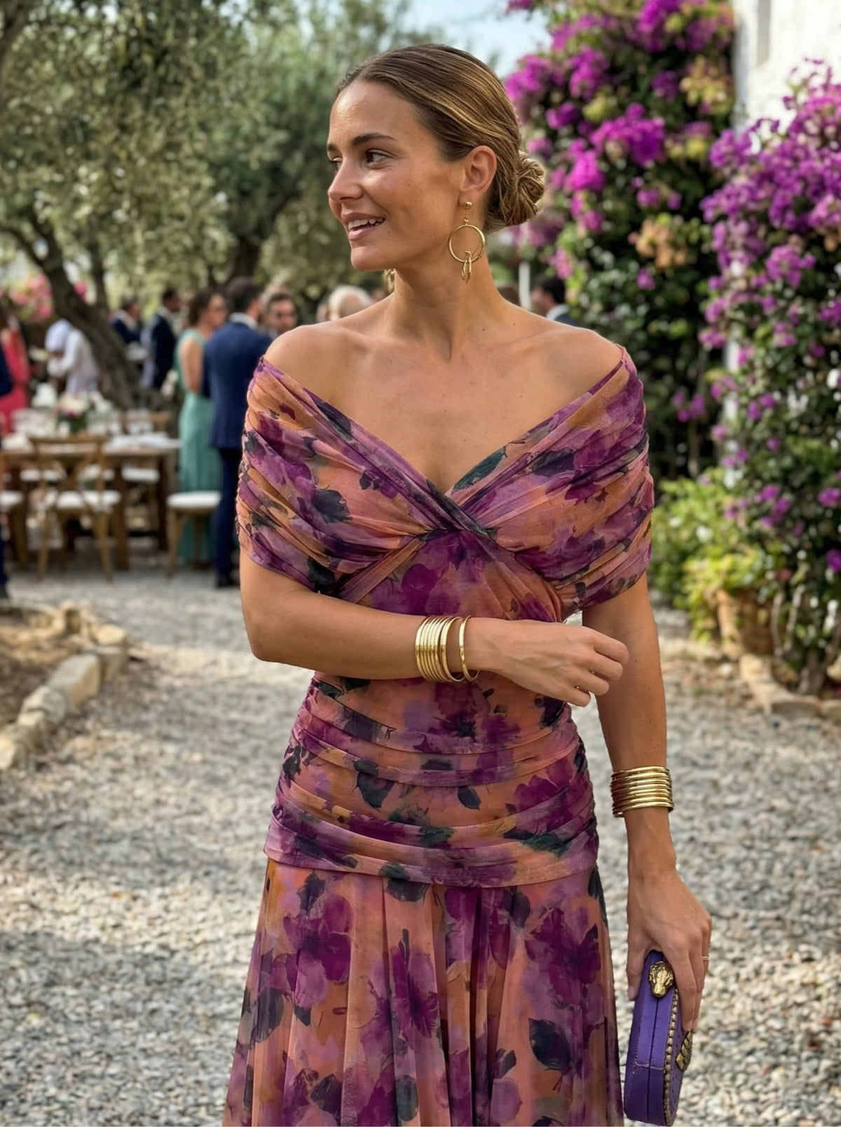 Valentina | Abito lungo con scollo a V