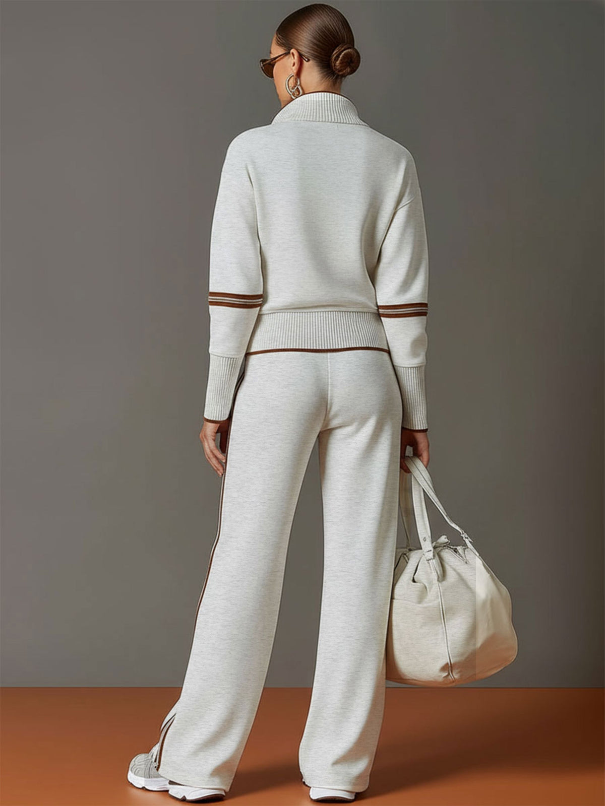 Teresa: Mujer Dos Piezas con Sudadera Half Zip