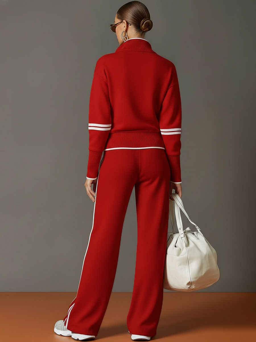 Teresa: Mujer Dos Piezas con Sudadera Half Zip