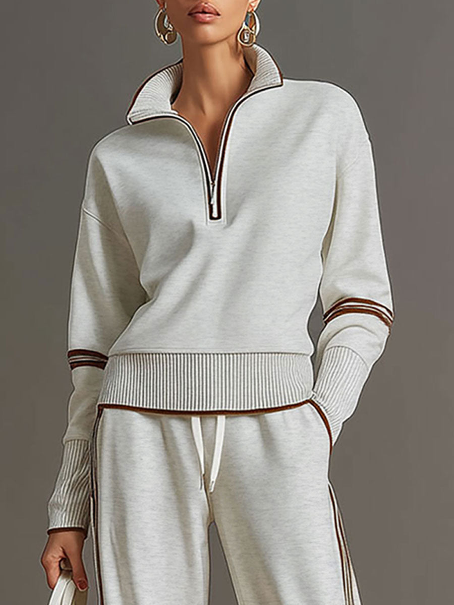 Teresa: Mujer Dos Piezas con Sudadera Half Zip