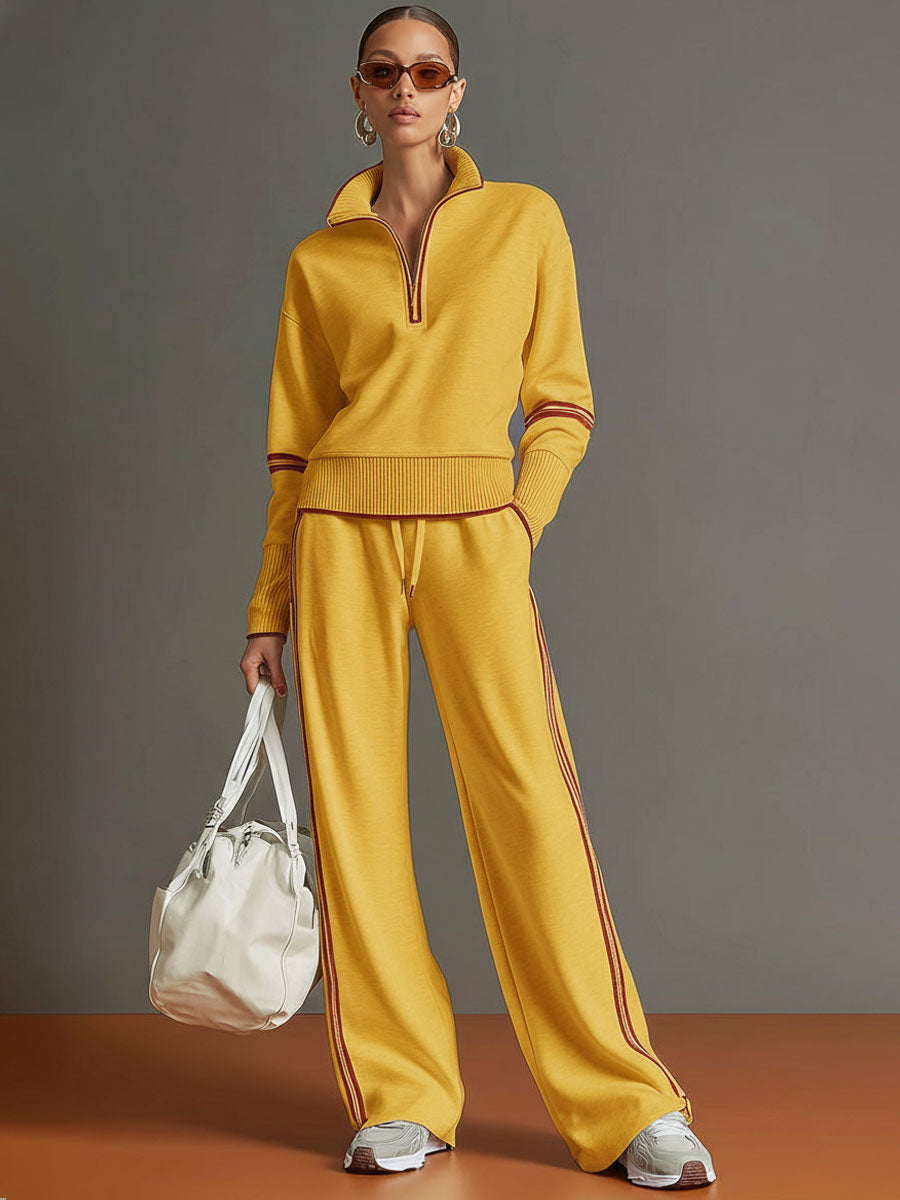 Teresa: Mujer Dos Piezas con Sudadera Half Zip