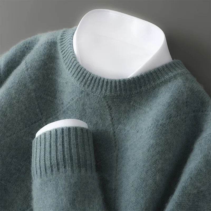 Maglione da uomo in puro cachemire dal taglio elegante
