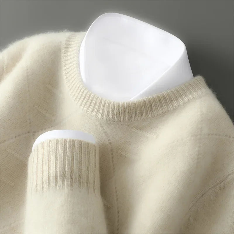 Maglione da uomo in puro cachemire dal taglio elegante