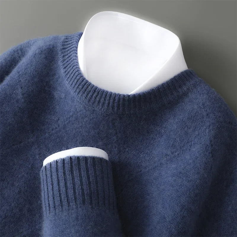 Maglione da uomo in puro cachemire dal taglio elegante
