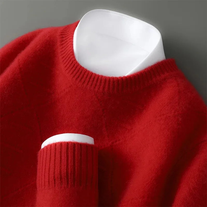 Maglione da uomo in puro cachemire dal taglio elegante