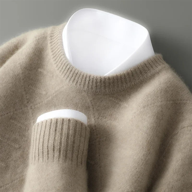 Maglione da uomo in puro cachemire dal taglio elegante