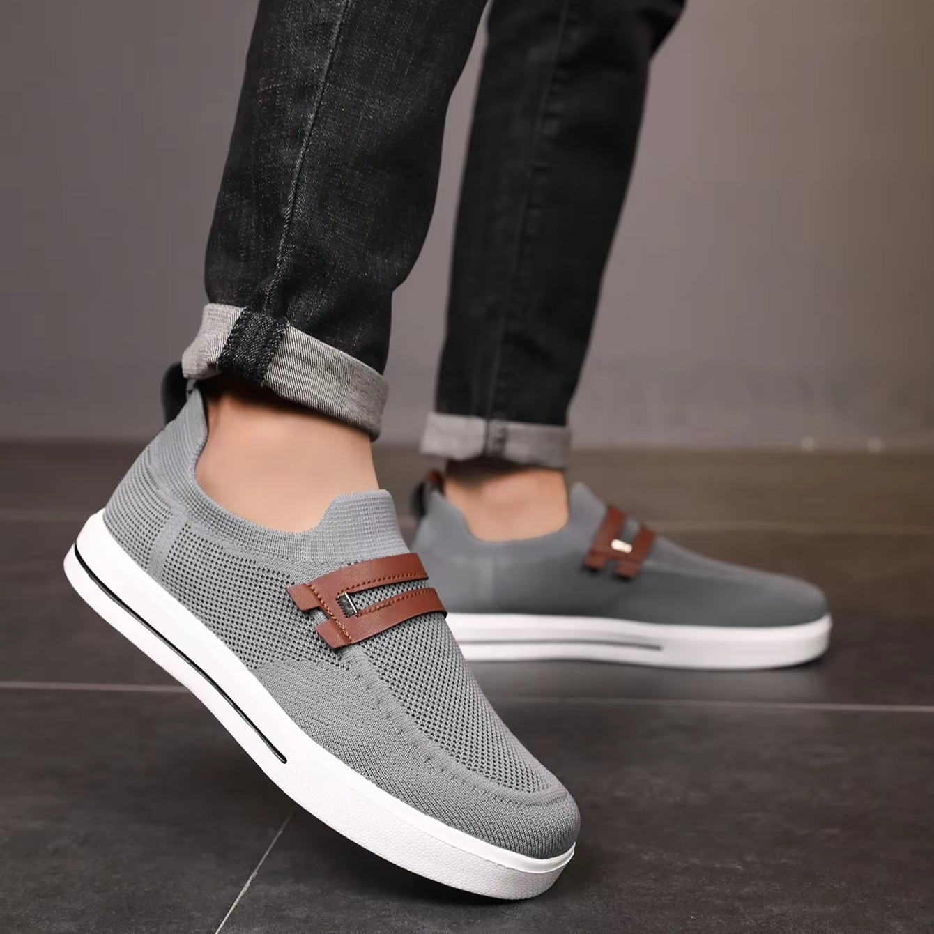 Zapatillas Hombre Air Knit Ligeras y Transpirables