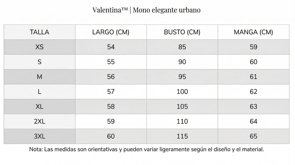 Valentina™ | Mono elegante urbano