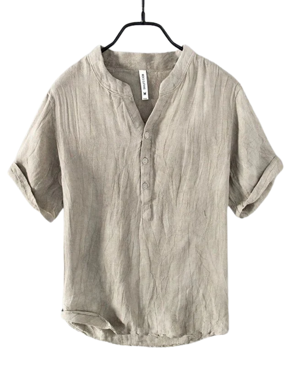 Camicia in Lino da Uomo Stile Casual