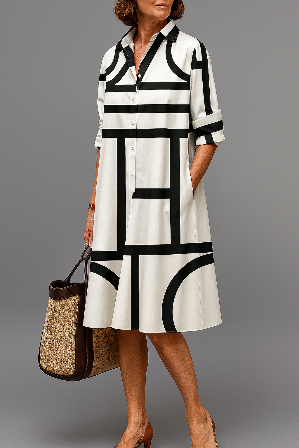 Ellie | Abito midi disinvolto ed elegante