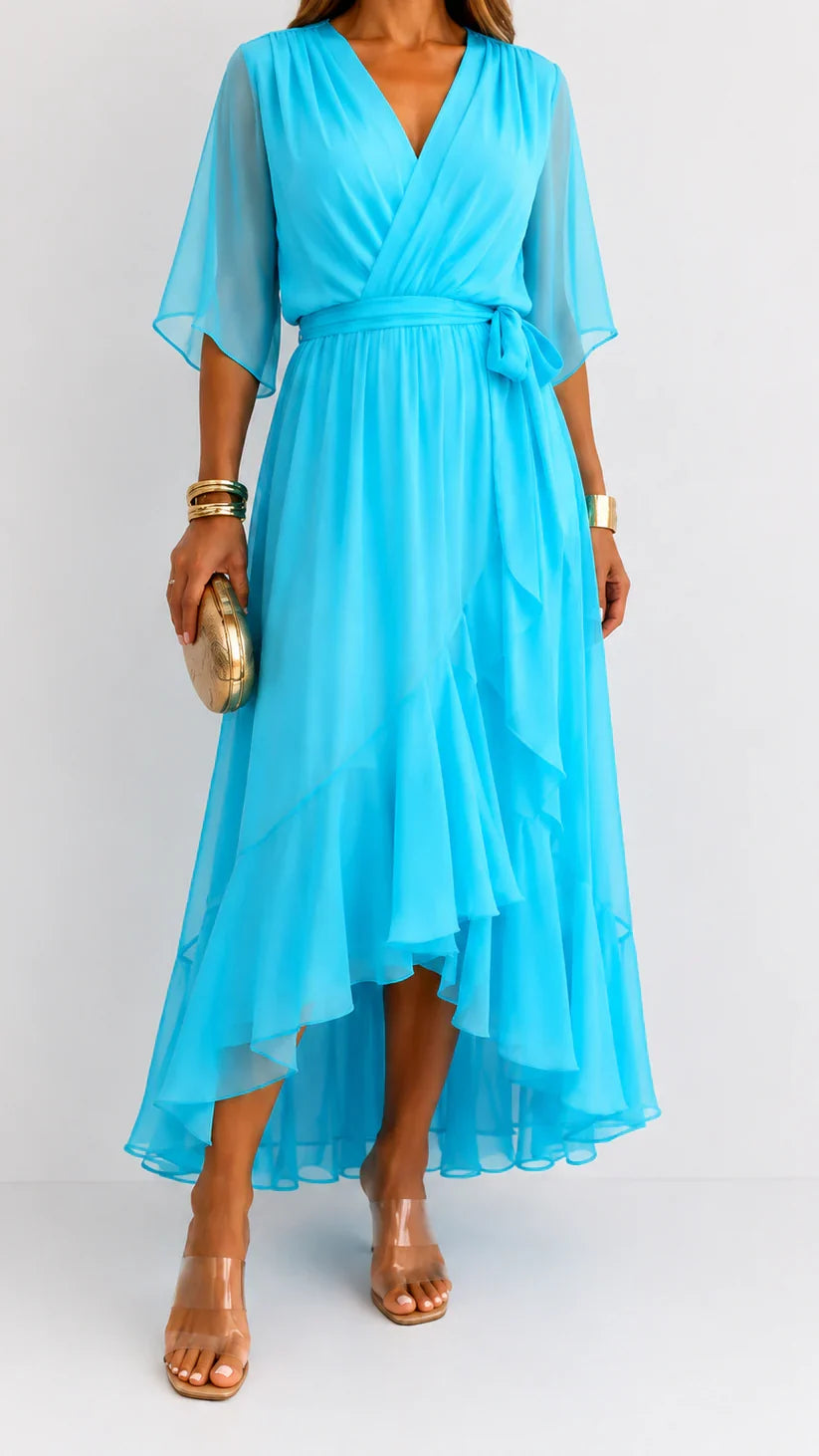 LÉA | Abito Maxi in Chiffon