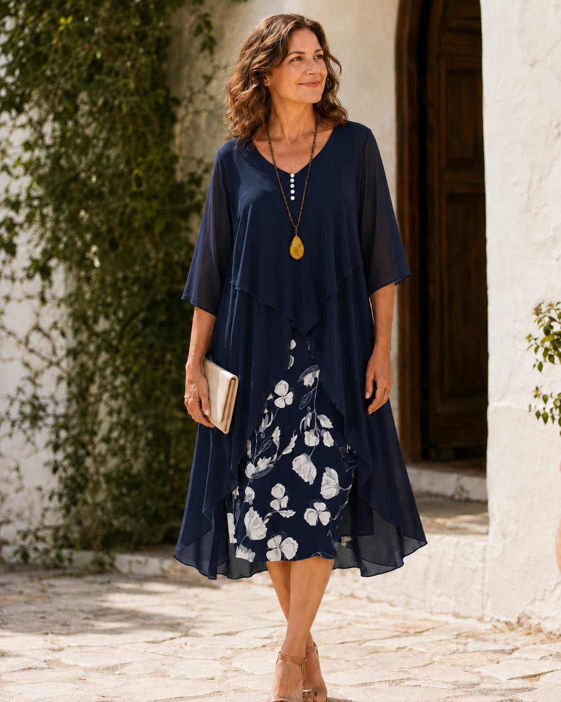 Odette | Abito Maxi Stratificato