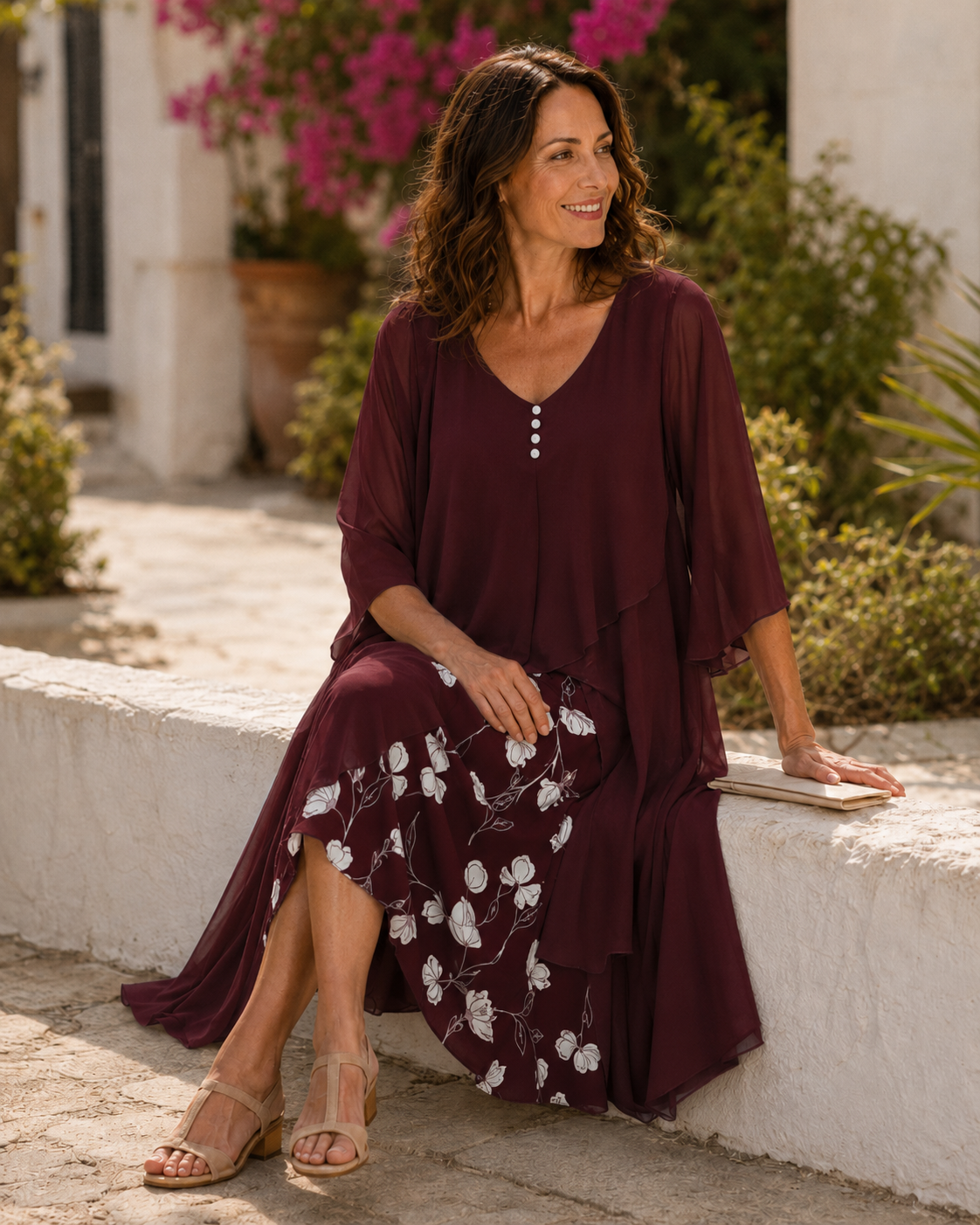 Odette | Abito Maxi Stratificato