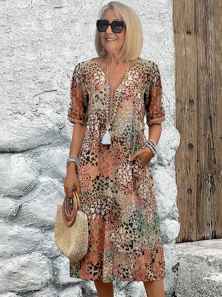 Véronique – Elegante abito midi dal taglio fluido