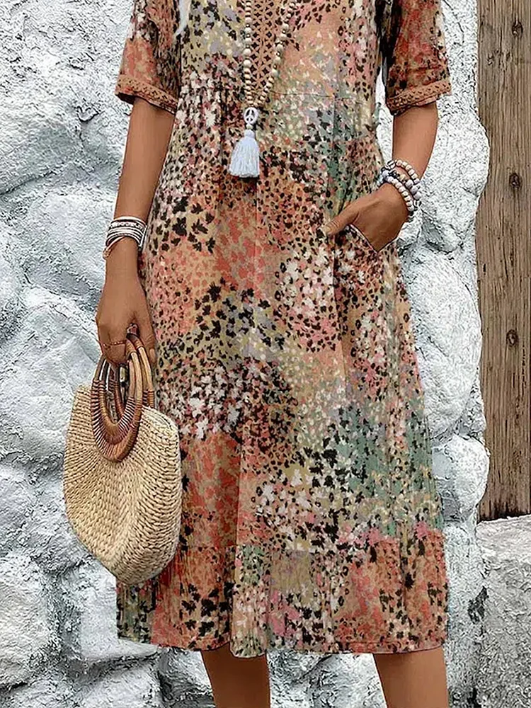 Véronique – Elegante abito midi dal taglio fluido