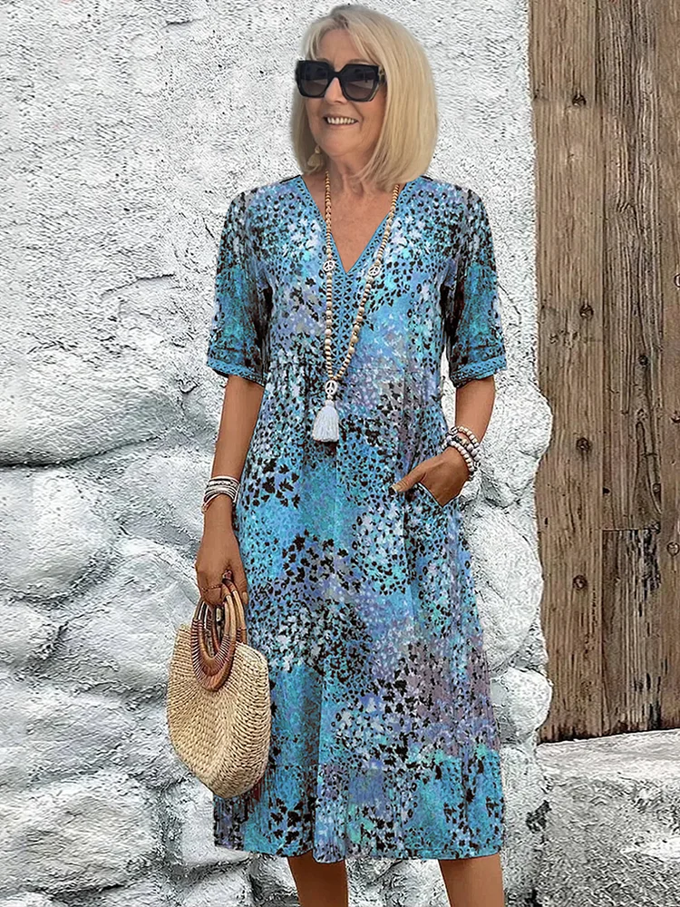 Véronique – Elegante abito midi dal taglio fluido