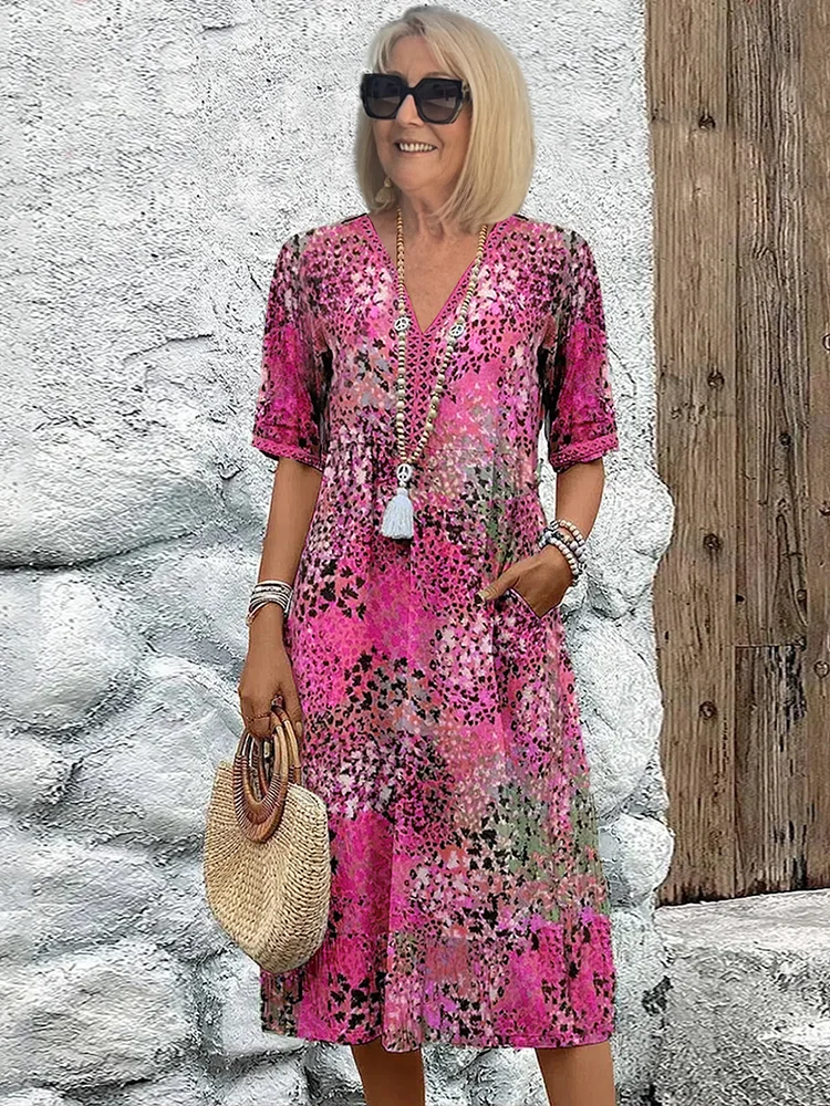Véronique – Elegante abito midi dal taglio fluido