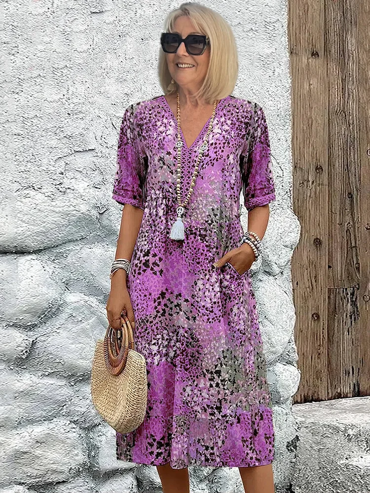 Véronique – Elegante abito midi dal taglio fluido