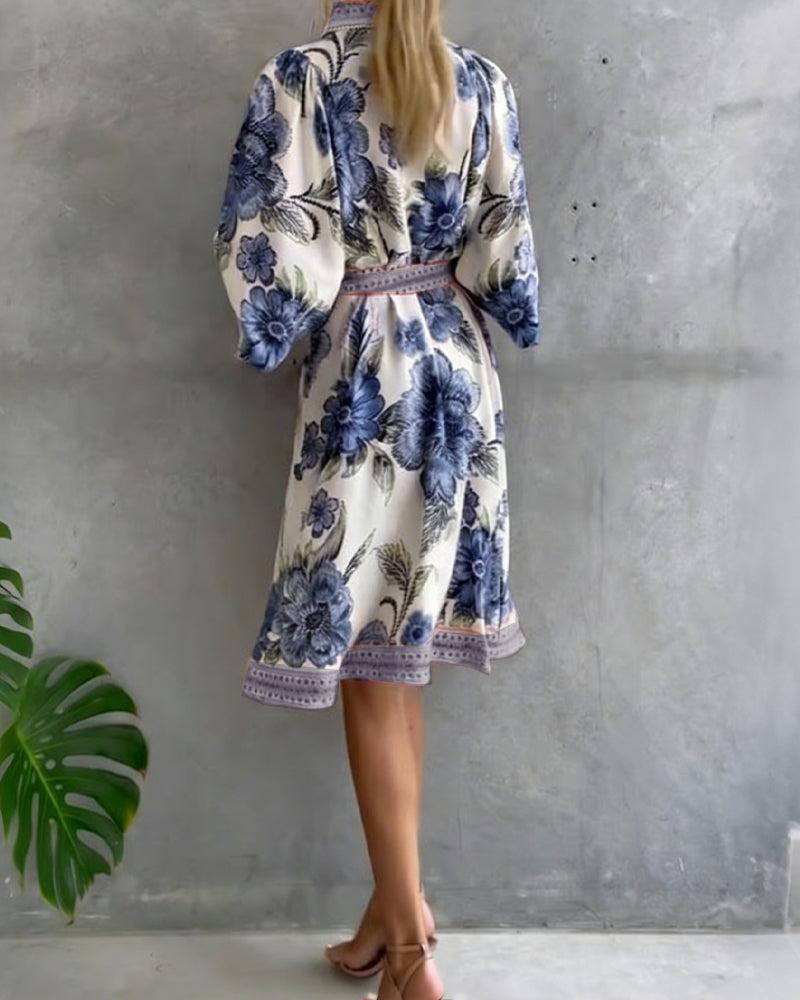 Vestido Chiara | Elegancia Natural y Estampado de Temporada