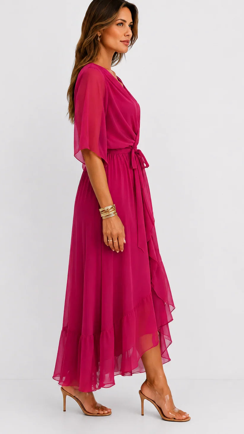 LÉA | Abito Maxi in Chiffon